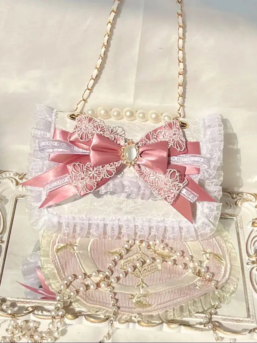 Women's Crossbody Bag Y2K Bags Pink Lolita Colorful Bag Woman 2025 Bag Pink Handbags 2025 Luxury Designer White Shoulder Bag