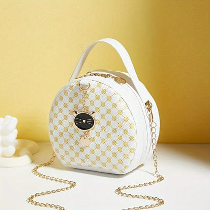 Circular Designer Fashion Women Shoulder Bag Leather Women's Messenger Crossbody Bags Ladies Purse Female Round Bolsa Handbag