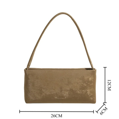 AMYMANG Women Small PU Leather Design Square Underarm Shoulder Bag 2026 New Trendy Crossbody Bag Female Handbags and Purses