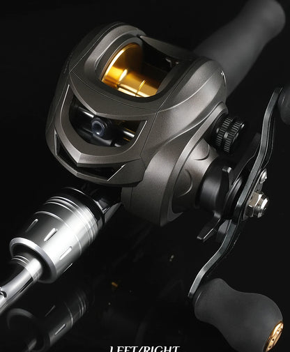 Rooblinos AK Series,7.2:1 Gear Ratio,2+1 Ball Bearing,18LB Max Drag,Baitcasting Reel,For Freshwater Saltwater