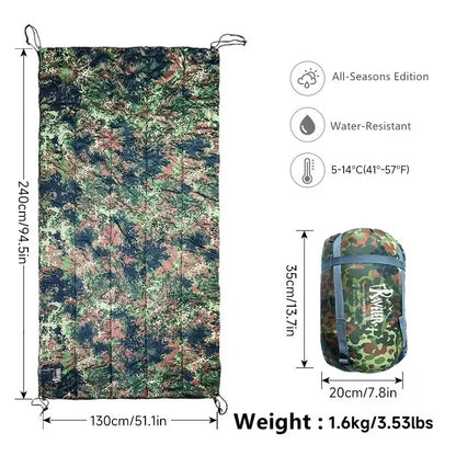 TRAVELER Bushcraft Quick-Deploy Hammock with Mosquito Net, Integrated Ridgeline & Anti-Roll Design for Wilderness Camping