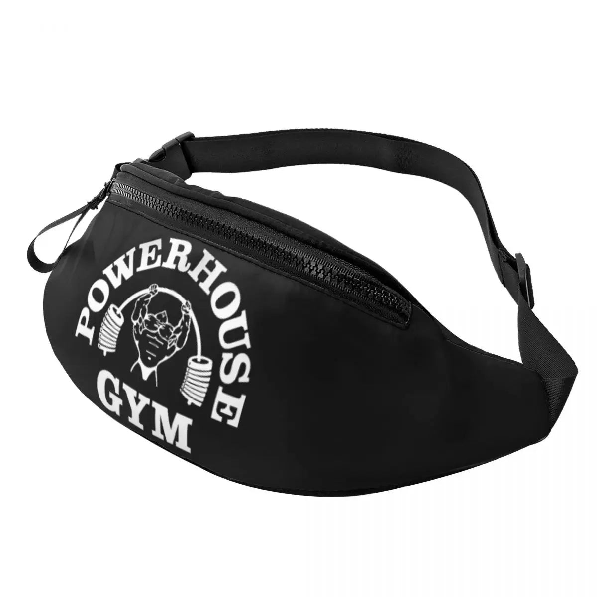 Powerhouse Gym Fanny Bag Custom Bodybuilders Fitness Crossbody Waist Pack Men Women Cycling Camping Phone Money Pouch