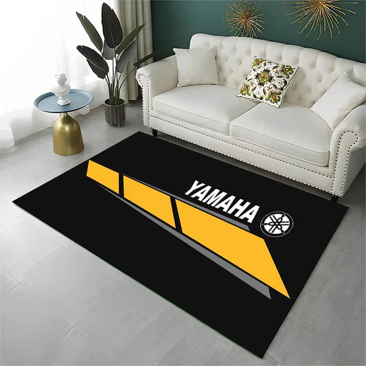 3D Y-Yamaha Racing Moto Sign Carpet Rug for Playroom Bedroom Living Room Sofa Home Decor,kids Game Area Rug Non-slip Floor Mat