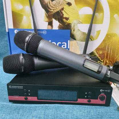 Sennheiser EW100G3 UHF True Diversity Wireless Handheld Microphone System E835 Capsule For Stage Karaoke Wedding Live