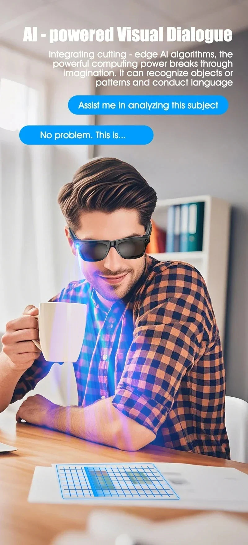 8K AI Smart Glasses With 100MP Camera Chat GPT Touch Sport Sunglasses Bluetooth Call Video Music Player ForMen Women
