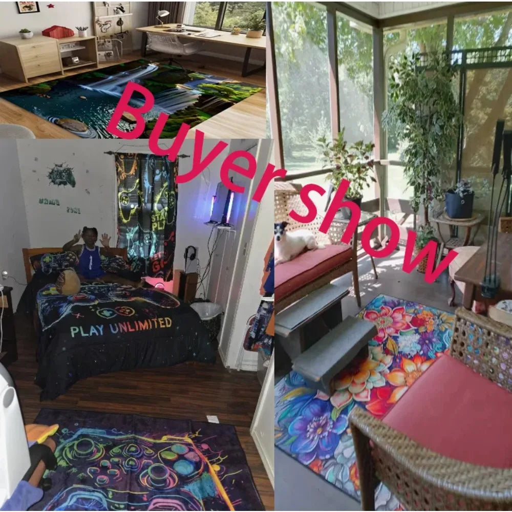 Kids Airport Runway Carpet Play Rug Mat for Living Room Game Area Home Decoration Rugs for Bedroom Living Room Decoration Rugs