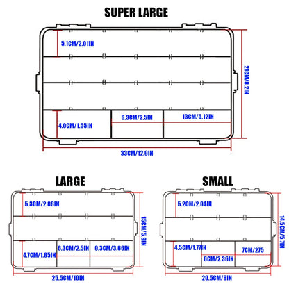 SAMOLLA Fishing Tackle Waterproof Box Lure Storage Lure Hook Boxes Baits Container Storage Case Fishing Accessories