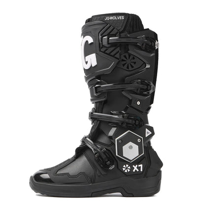 Professional Motocross Mid‑Calf Long High Ankle Off‑Road Racing Boots Moto Rider Protective Shoes Men Woman Motorcycle Boots