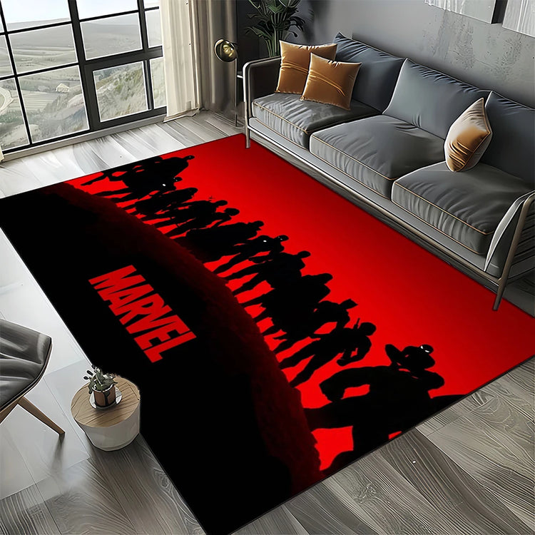 3D Marvel 27 Style Venom Captain SuperHero Carpet Rug for Bedroom Living Room Home Sofa Decoration,kids Large Decor Floor Mat HD
