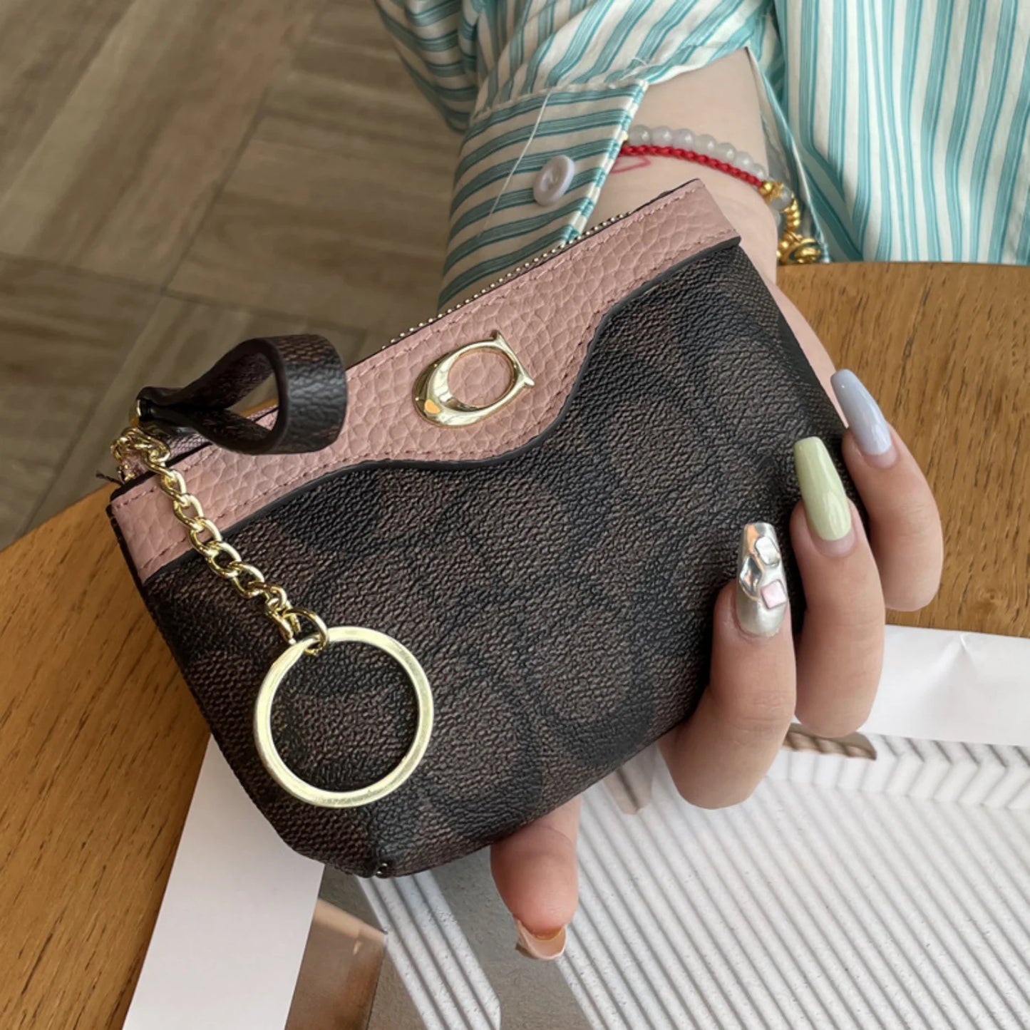 2026 New Classic Old Flower Small Wallet, Women's Mini Wallet, Coin Small Bag, Change Bag, Leather Wallet, Storage Bag, Card Bag