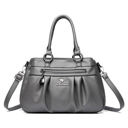 Three Layers Luxury Casual Tote Women Bag High Quality Leather Ladies Hand Bags for Women Big Shoulder Crossbody Bags Sac A Main