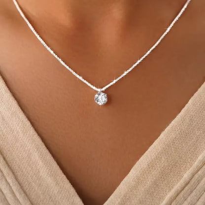 Certified Moissanite Cauliflower Chain Necklace Real 925 Sterling Silver Sparkling 6 Prong Lab Diamond for Women Fine Jewelry