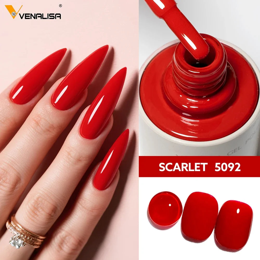 Venalisa 10ml HEMA TPO Free Red Cat Eye Gel Polish Soak Off UV LED Magnetic Nail Polish Diamond Top Long Wear Gel Varnish