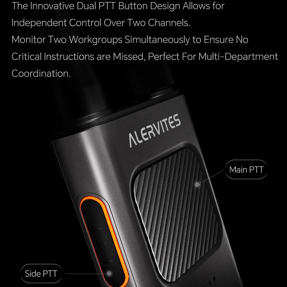 ALERVITES AT2 Public Network Walkie Talkie Unlimited Global Communication Range Ultra-thin Portable Two Way Radio