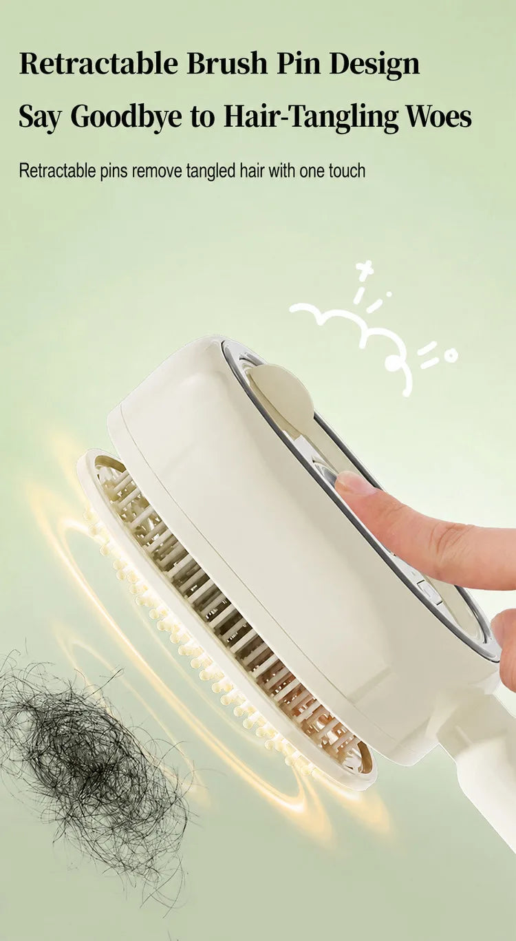 Electric Spray Hair Brush Leave-In Essential Oil Hair Care Red Light Comb Scalp Massage Reduce Frizz Smoothing Air Cushion Comb