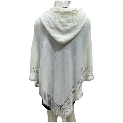 1 Piece of Women's Tassel Cape Tassel Cape Diagonal Striped Coat Bohemian Shawl Scarf