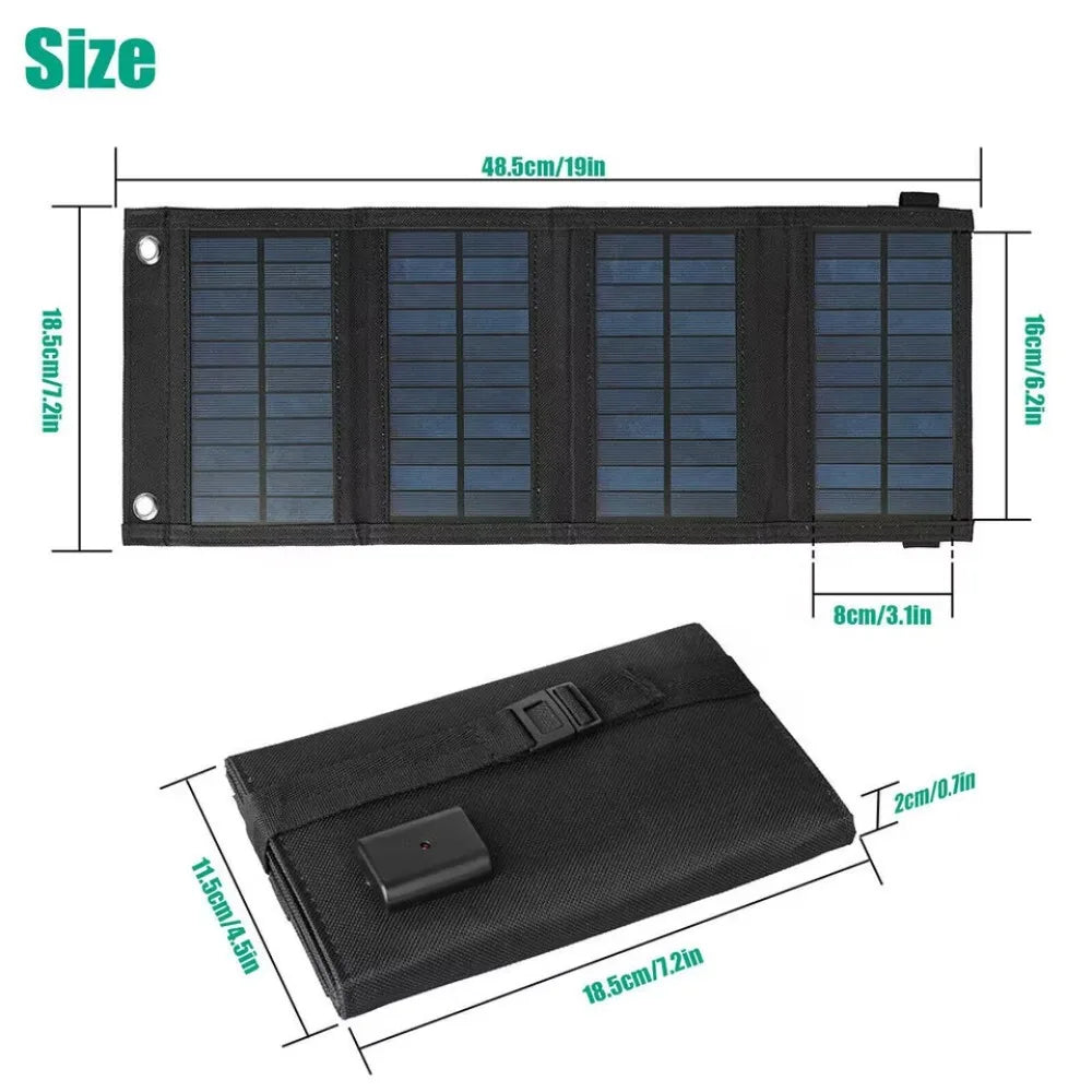 Portable Folding Solar Charger Power Bank Solar Panel for Mobile Phones and Laptops with 40W/50W Power Options