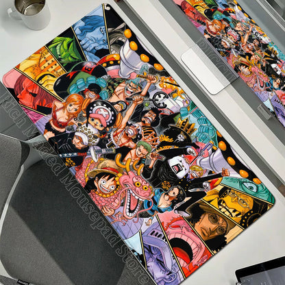 Anime Gamer Keyboard MouseMats One P-Piece Gaming Mouse Pad XXL Speed Rubber Cartoon Big Computer Desk Mat PC E-Sports Mousepad
