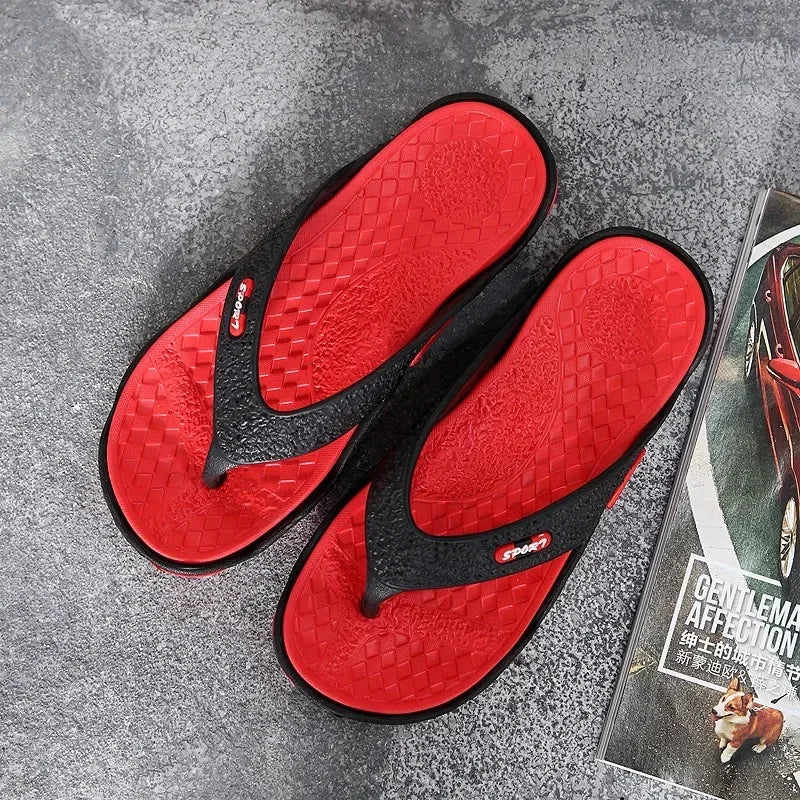 Mens Slippers Lightweight Sandals Summer Flip Flops Breathable Beach Shoes Sandals Men Luxury Flip Flops Breathable Men Slides