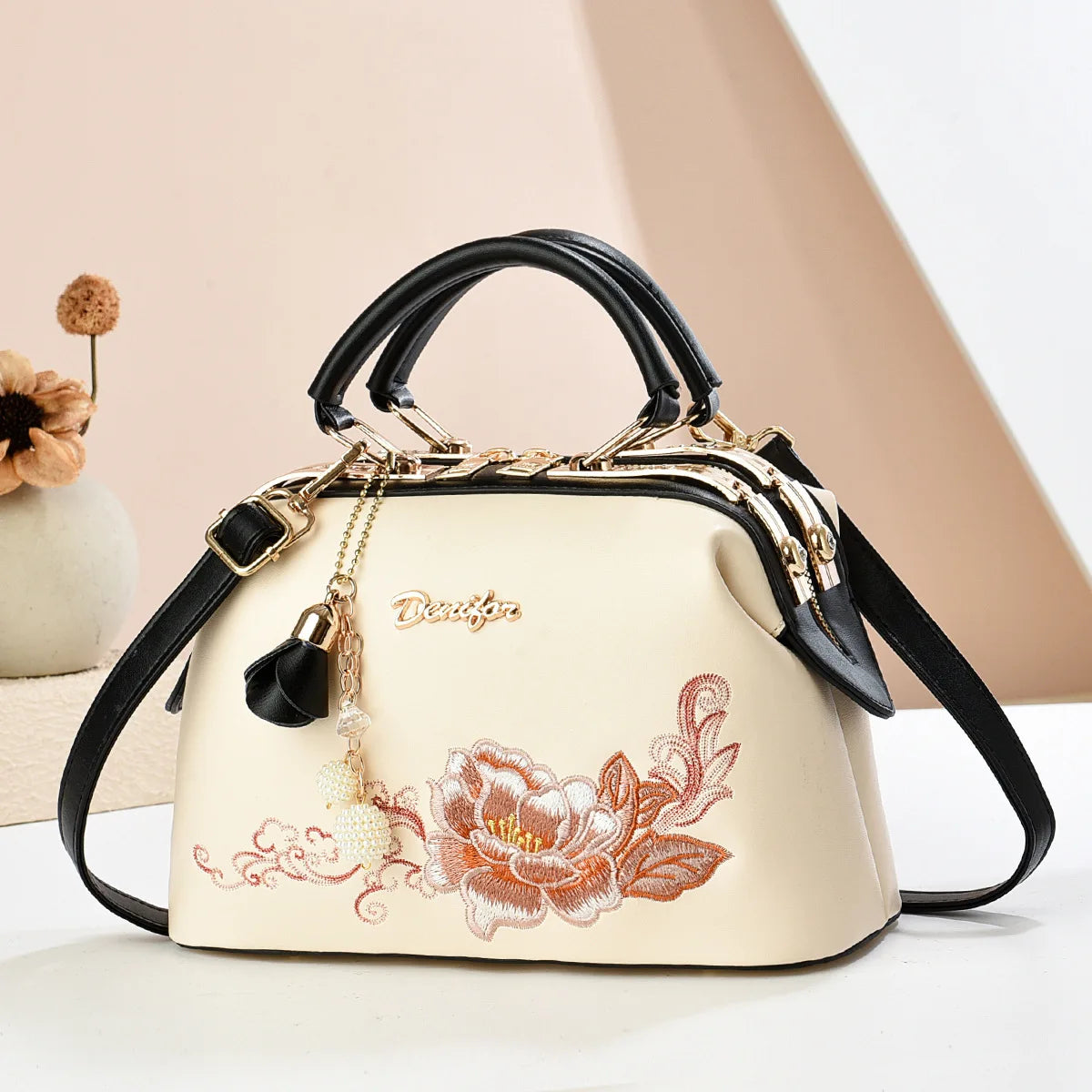 New Woman shoulder bag Large capacity Handbag for Women Crossbody bag Lychee pattern Portable bucket bag ladies messenger bags