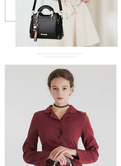 New women bag Fashion Shoulder bags handbag  for women 2025  Handbags leather Printed monogram single shoulder straddle bag