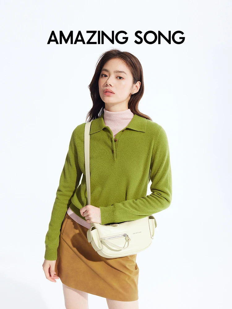 Amazing Song Liqueur Crescent Bag Small Upgraded Large Autumn Style Crossbody Women's Bag Trendy Portable