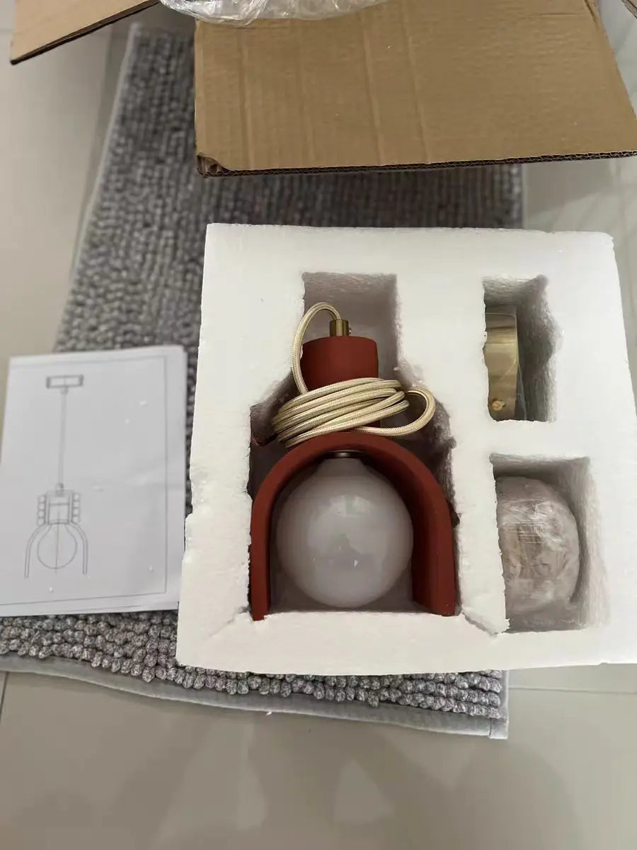 Japanese Wabi-sabi Bedroom Bedside Lighting Retro Macaron Chandelier Lights American Bar Pendant Lights Luminaria LED