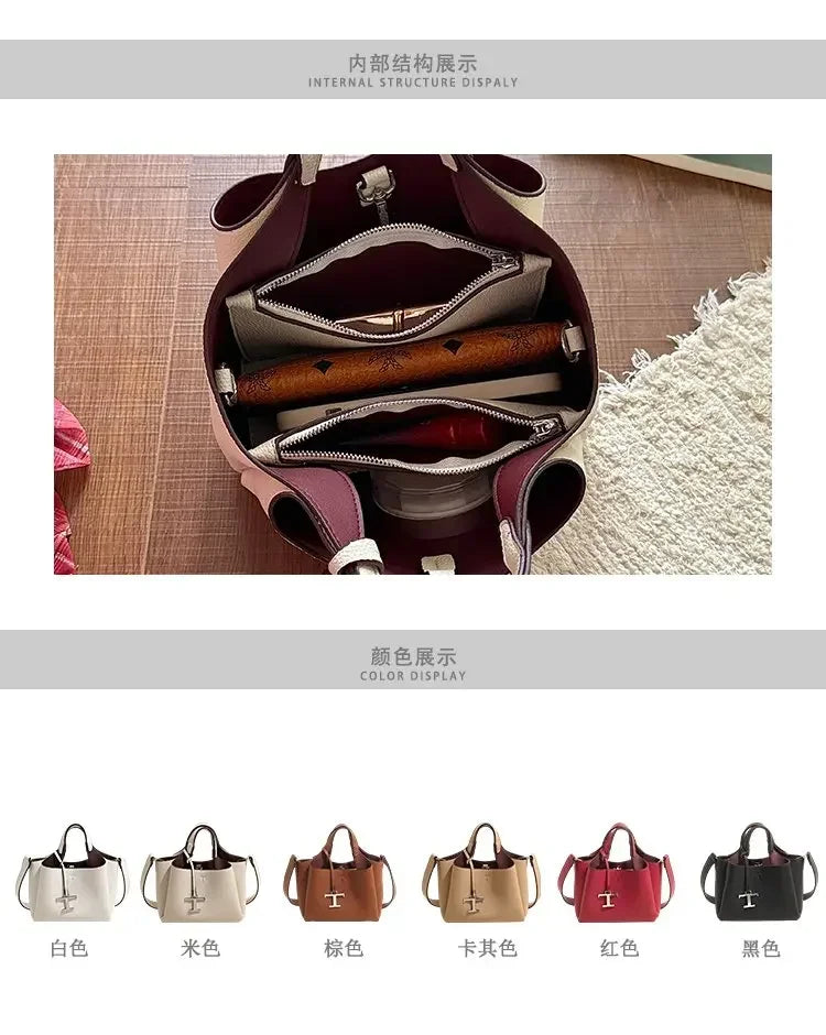 Premium Ladies Tote Bag, Fashionable Leather Crossbody Handbag For Women, Luxury Brand Messenger Bag