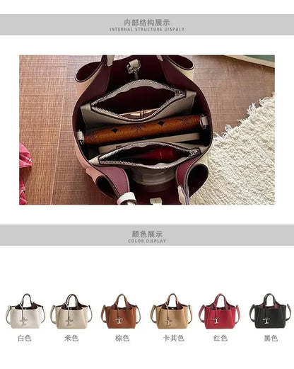 Premium Ladies Tote Bag, Fashionable Leather Crossbody Handbag For Women, Luxury Brand Messenger Bag