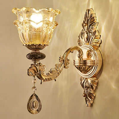 Luxury Lamp Dining Room Bedroom Decoration French Retro Chandelier Lighting Crystal Fixtures Chandelier Living Room Grand