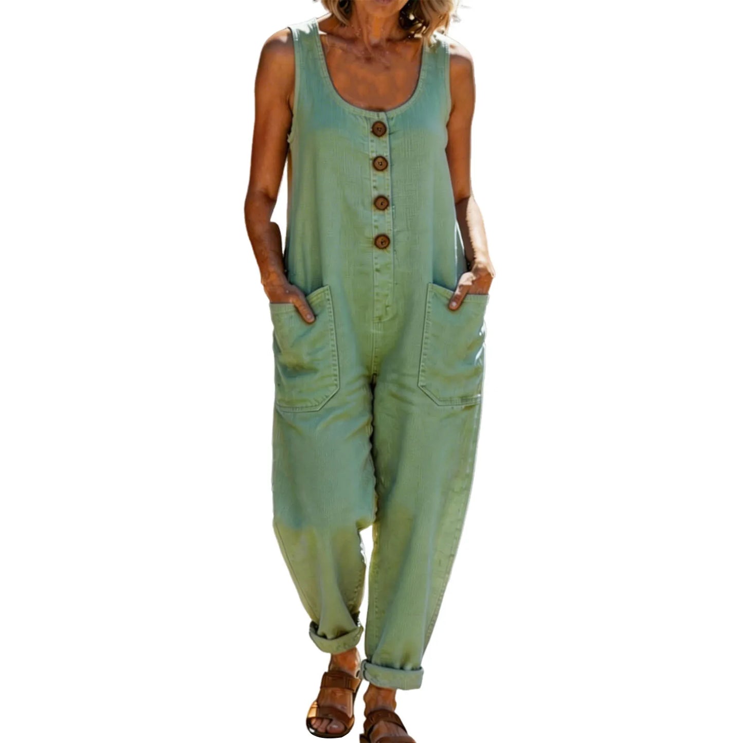 Fashion Denim Overalls for Women Loose Fit Classic Bib Casual Jean Stretchy Denim Overall Jumpsuit Tapered Leg Jean Pants