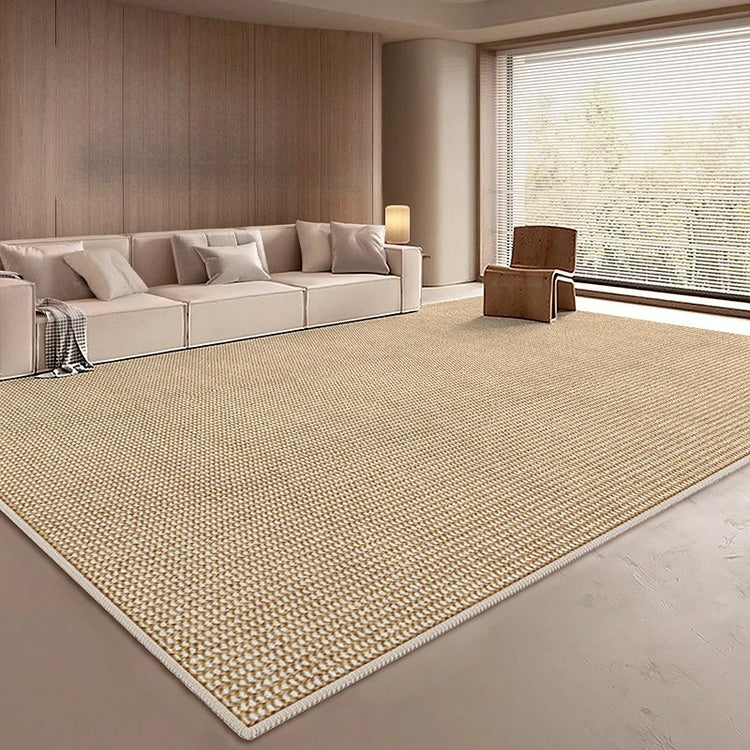 Solid Tone Faux Sisal Rug for Living Room Decoration Home Large Area Fluffy Non-slip Rugs Bedroom Dining Room Soft Mats Custom
