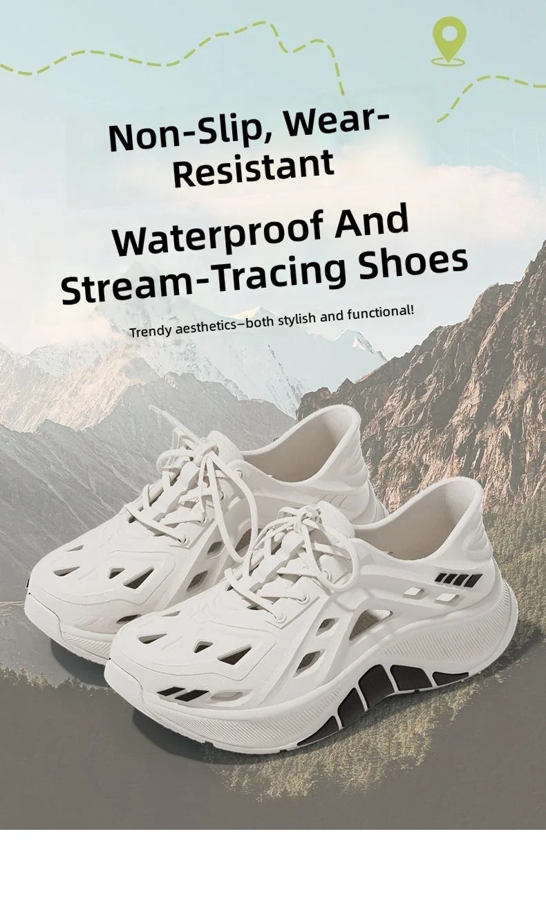 Mens Slippers Summer Outdoor Beach Sandals Garden Shoes Clogs For Men Non Slip Slides Flip Flops Zapatos Hombre Chinelos Masculi