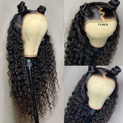 40 42 Inch 13x4 13x6 Water Wave HD Lace Front Wigs For Black Women Curly 360 Full Lace Wigs Human Hair Wet Deep Wave Frontal Wig