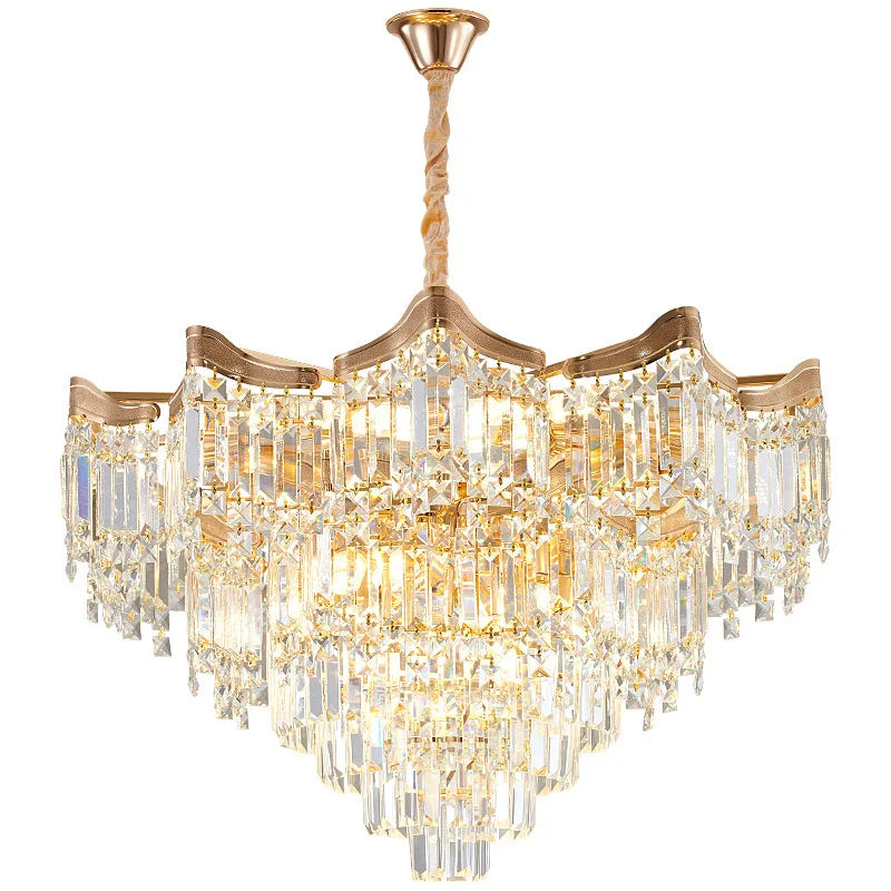 Nordic Luxury Ceiling Chandeliers Modern LED Crystal Pendant Lights for Bedroom Living Room Light Fixtures AC100-240V