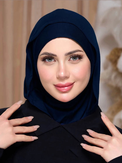 New Ready to Wear Hijab Jersey Instant Headscarf Muslim Undercap Islam Comfort Neck Covered Scarf Light Turban