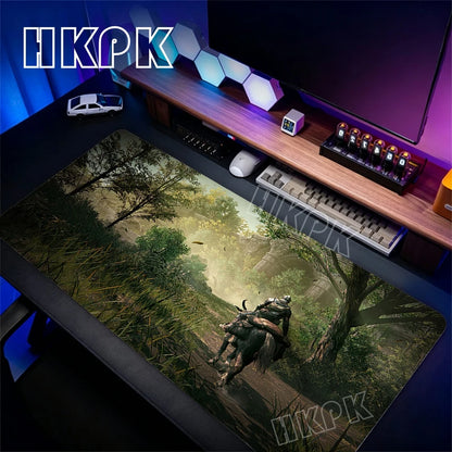Gaming Mouse Pad XXL Deskmat Anime Pc Accessories Mousepad E-Eldens R-Ring Mat 90x40cm Gamer Large Desktop Extended Desk Carpet