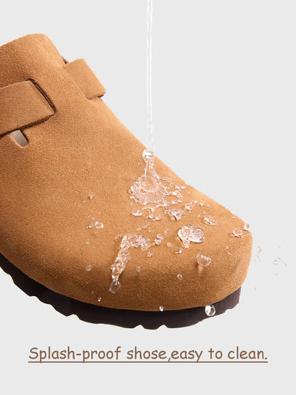 Women's Sandals, Cowhide Leather, Memory Foam Insole, Arch Support, Wide Fit, Non-Slip Sole, Water-Resistant