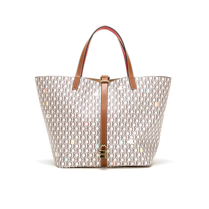 Brand New Luxury Designer High Capacity Tote Handbags for Office Women 2023 Trends Designer PVC Shopper Shoulder Shopping Bag