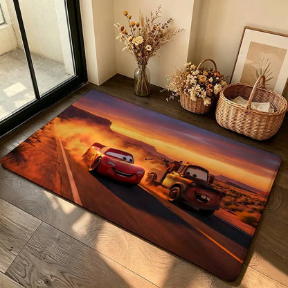 Anime-L-lightning-M-mcqueenS Cool Carpet Bathroom Anti-slip Mat Door Mat Home Decoration Mat Entrance Door Mat Scratch-resistant