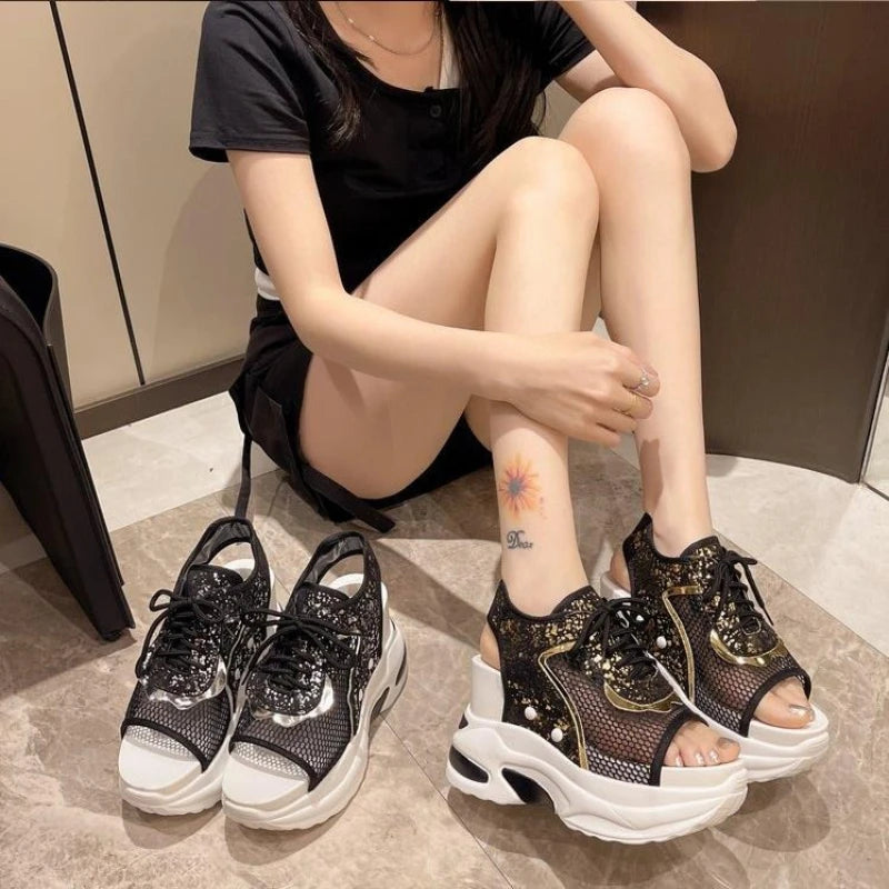 Platform Shoes Woman Sandal Roman Women Sports Sandals Fashion Sneakers Comfortable Wedge Luxury Designer Elegant Summer 2026