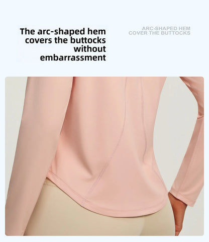 2026 Spring Summer New Women's Yoga Top Loose Mesh Breathable Sports Long Sleeve T-shirt Basic Solid Color Top Riding Clothes