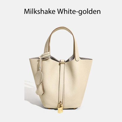 Women Bags Handbags Bucket Bag Real Leathe Fashion Tote Bag Genuine Leather Luxury Desginer Big Size Large Lady Hand Bags