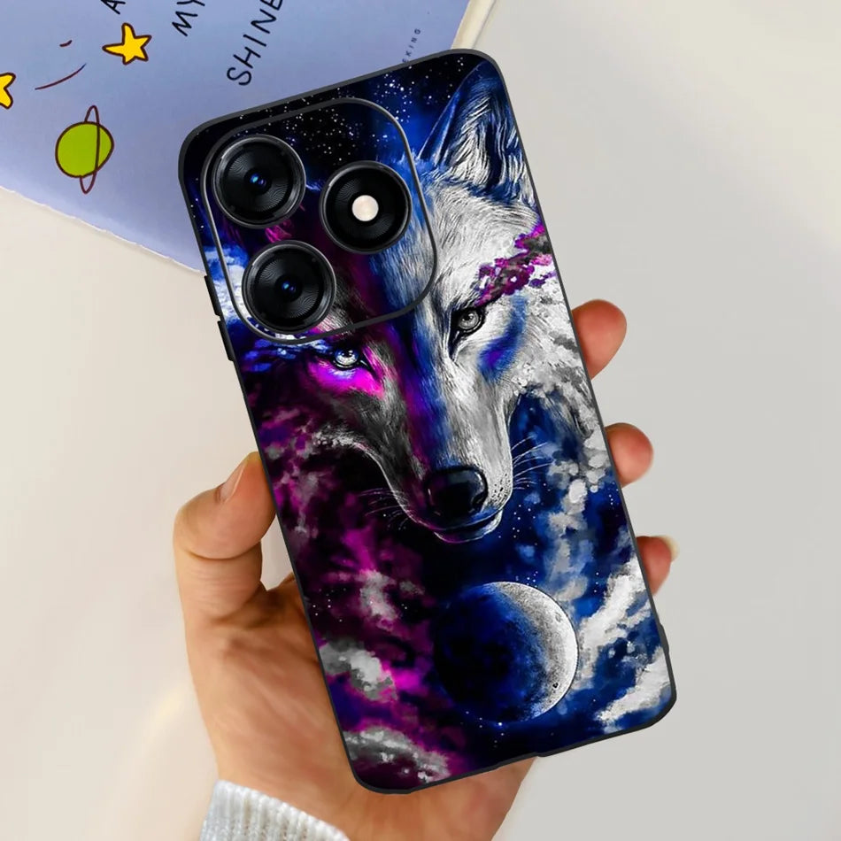 Phone Case For Tecno Spark 10 10C 2023 Fashion Flower Cat Butterfly Soft Silicone TPU Cases For Tecno Spark10 Spark10c KI5q KI5k