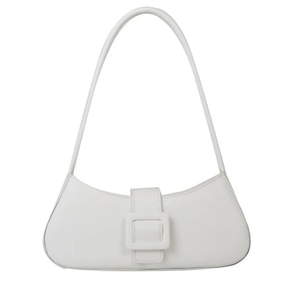 PU Leather Underarm bag Women Korean Style Large Capacity Half-moon Tote Bag Minimalist Armpit Pouch Ladies Luxury Handbags