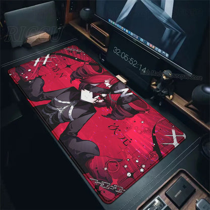 Cute Anime Girl K-Kasane Teto Mousepad Large Gaming Mouse Pad LockEdge Computer Keyboard Desk Mat PC Cabinet Tablepad XXL Mats