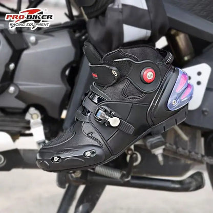 Hots PRO-BIKE Waterproof All-season Motorcycle Riding Shoes for Men and Women Off-road Racing Boots Motorbike Rider Boots