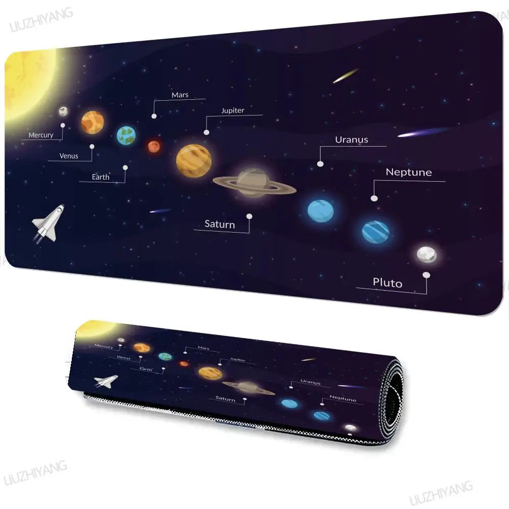 Solar system planets Mouse Pad Large Computer XXL MousePads Keyboard MouseMat Gamer Soft Office Carpet Desk Mat Long Mouse Pads