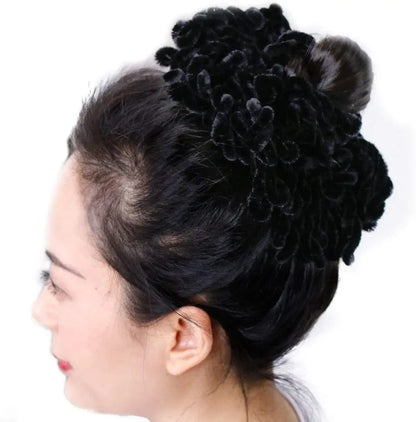 2024 New Scrunchie Volumising Hijab Plain Big Hair Ring Tie Bun Clip Hijab Scarf Volumizer Scarf Muslim Headwear For Women
