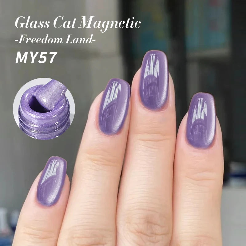 BORN PRETTY 10ml Cat Magnetic Gel Nail Polish Moonlight Glass Bead Water Light Crystal Soak Off UV Varnish For DIY Nail Art